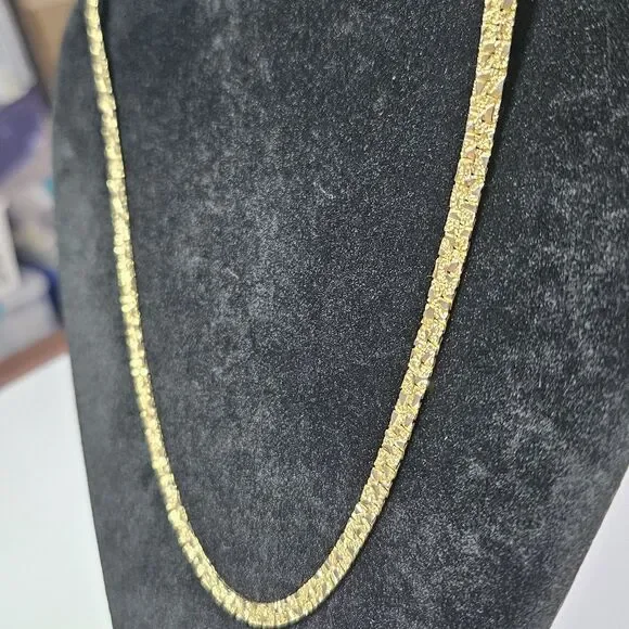 Vintage Trifari Gold Tone Thick Chunky Necklace 24" - Picture 6 of 15